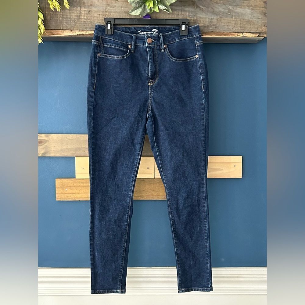 Seven7 Blue Jeans Sleek Fit Skinny